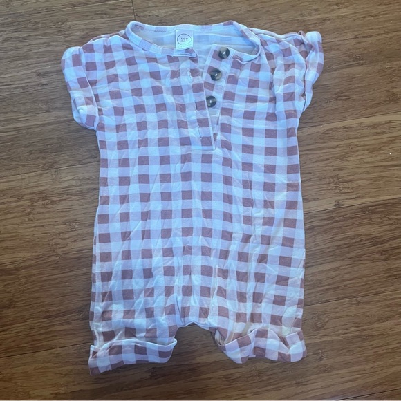 Lou Lou and Company Pink Checkered One Piece - Picture 1 of 4
